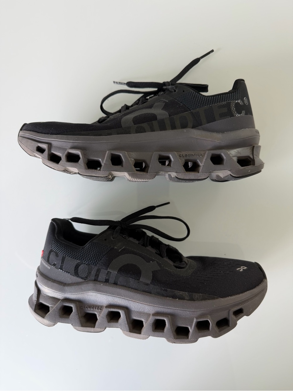 On Running Woman’s Cloudmonster Athletic Shoes - Black 7